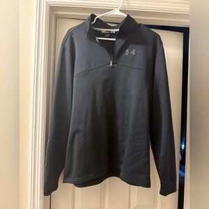 Under armour black quarter zip, size large
